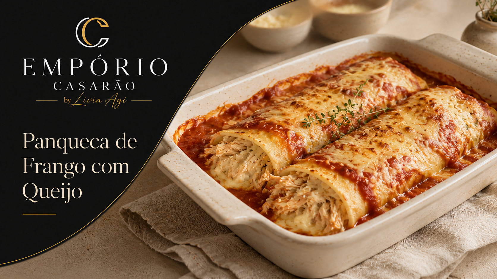 Panqueca de Frango com Queijo — Empório Casarão